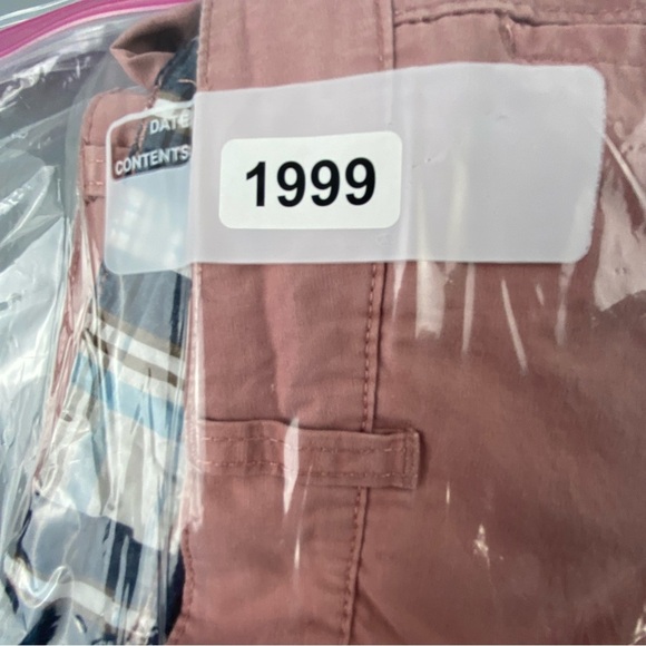 Vintage 1946 Washed Stoned & Beaten men's pink flat front shorts size 36 - Picture 13 of 15